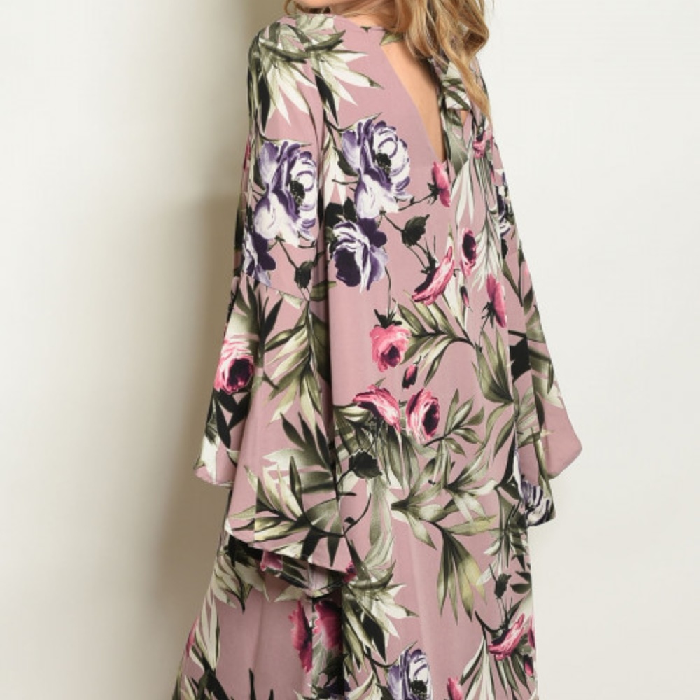 MAUVE OLIVE DRESS - Picture 3 of 5